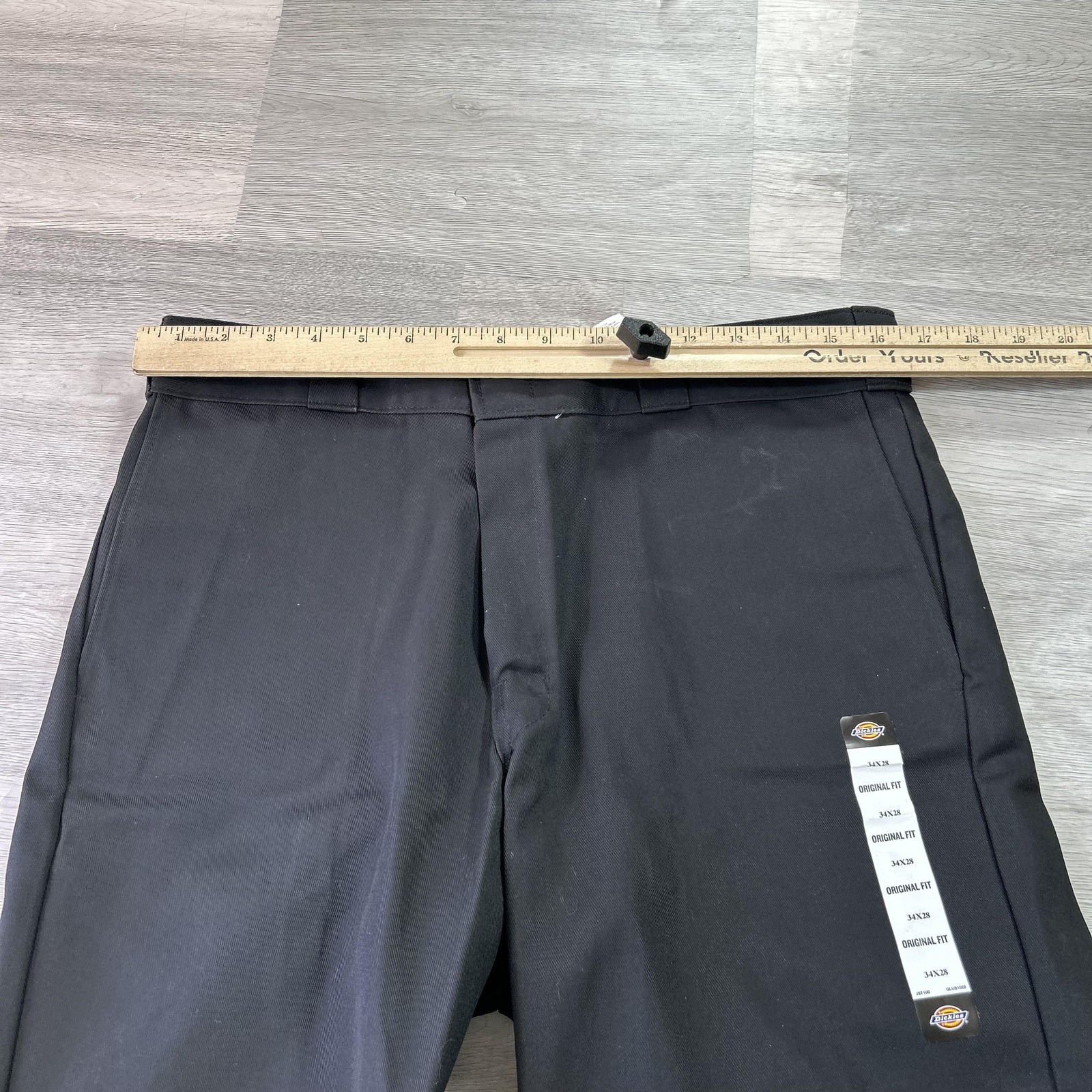 NEW Dickies 874 Original Work Pants Mens 34×28 Black Regular Fit Chino Workwear