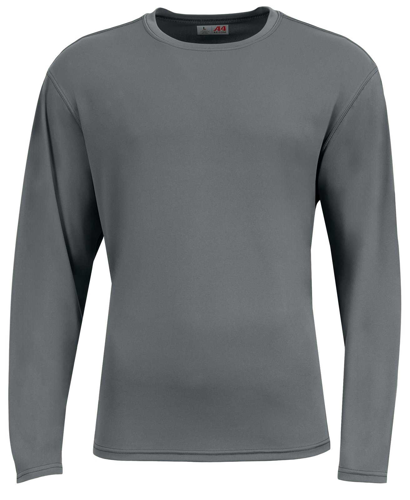 A4 N3532 AirFlex Long Sleeve Crew Neck Tee T-Shirt