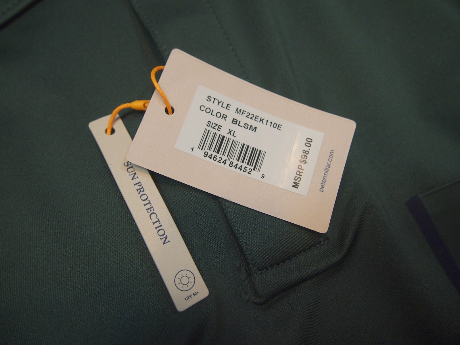 Peter Millar Performance Fabric Forge Jersey Polo Golf Shirt NWT XL $98 Balsam