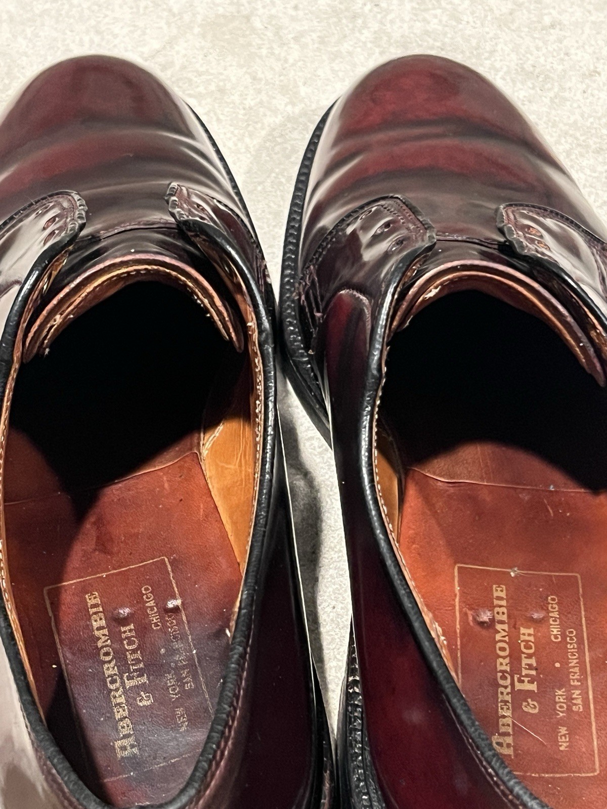 Rare Alden x Abercrombie & Fitch 1960’s Color 8 Shell Cordovan PTB 8.5 E V-Cleat