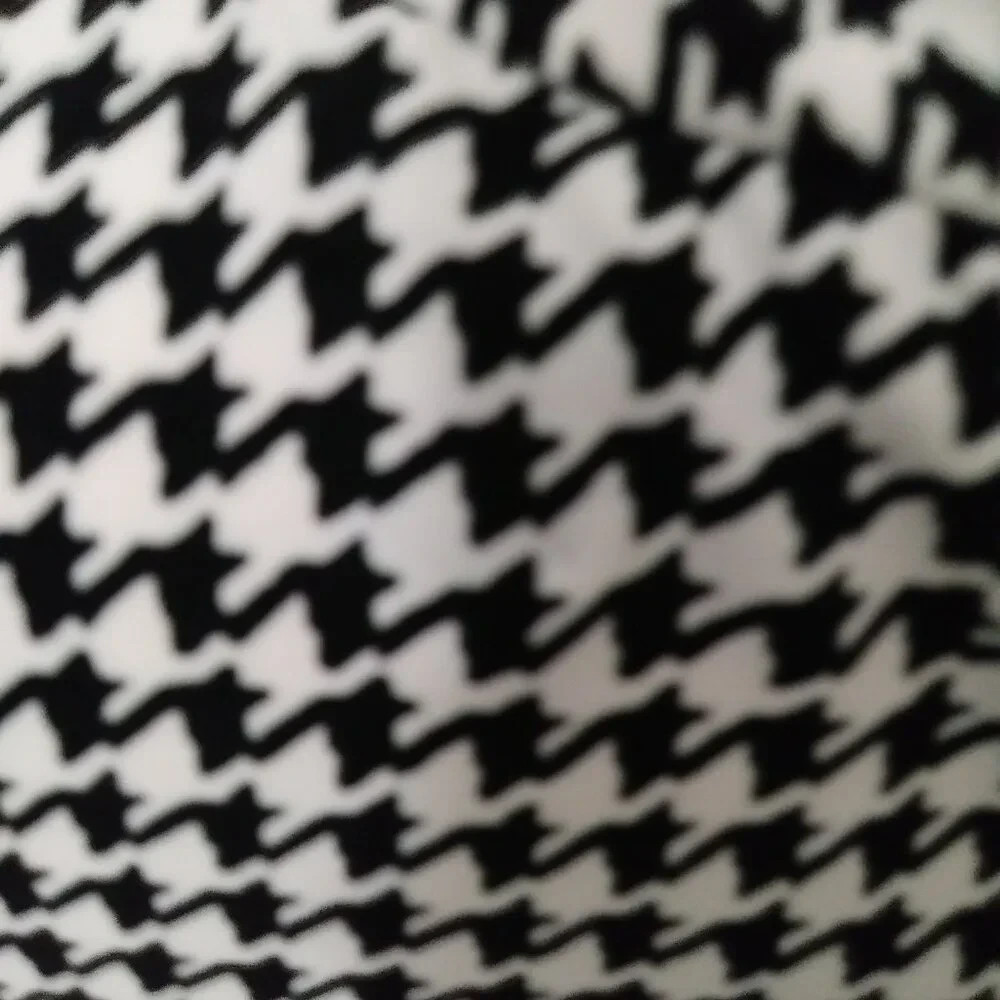 Lauren Ralph Lauren Houndstooth Print Long Sleeve Blouse PM