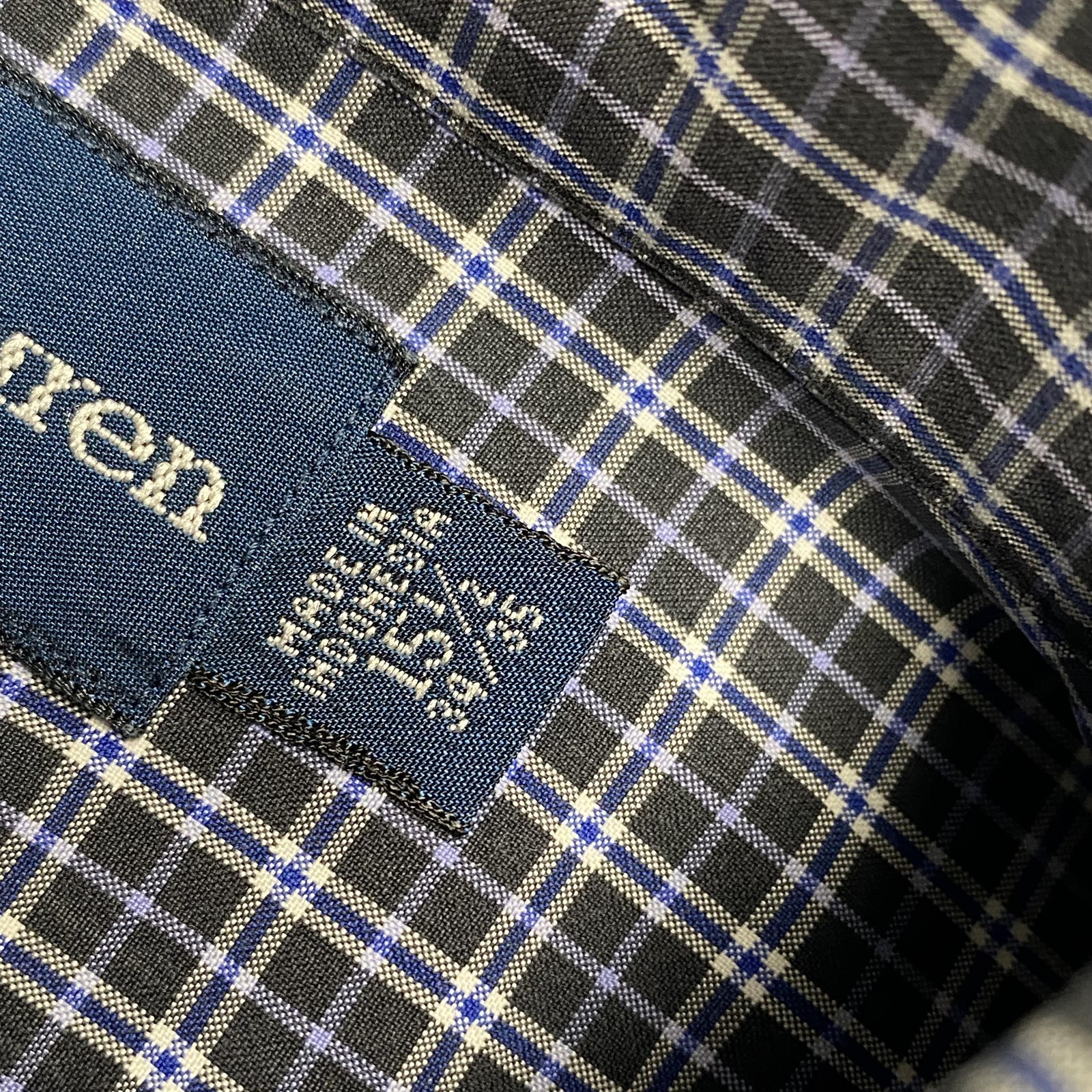 Ralph Lauren Shirt Mens Medium Blue Check Button Down Pony Logo Classic Fit