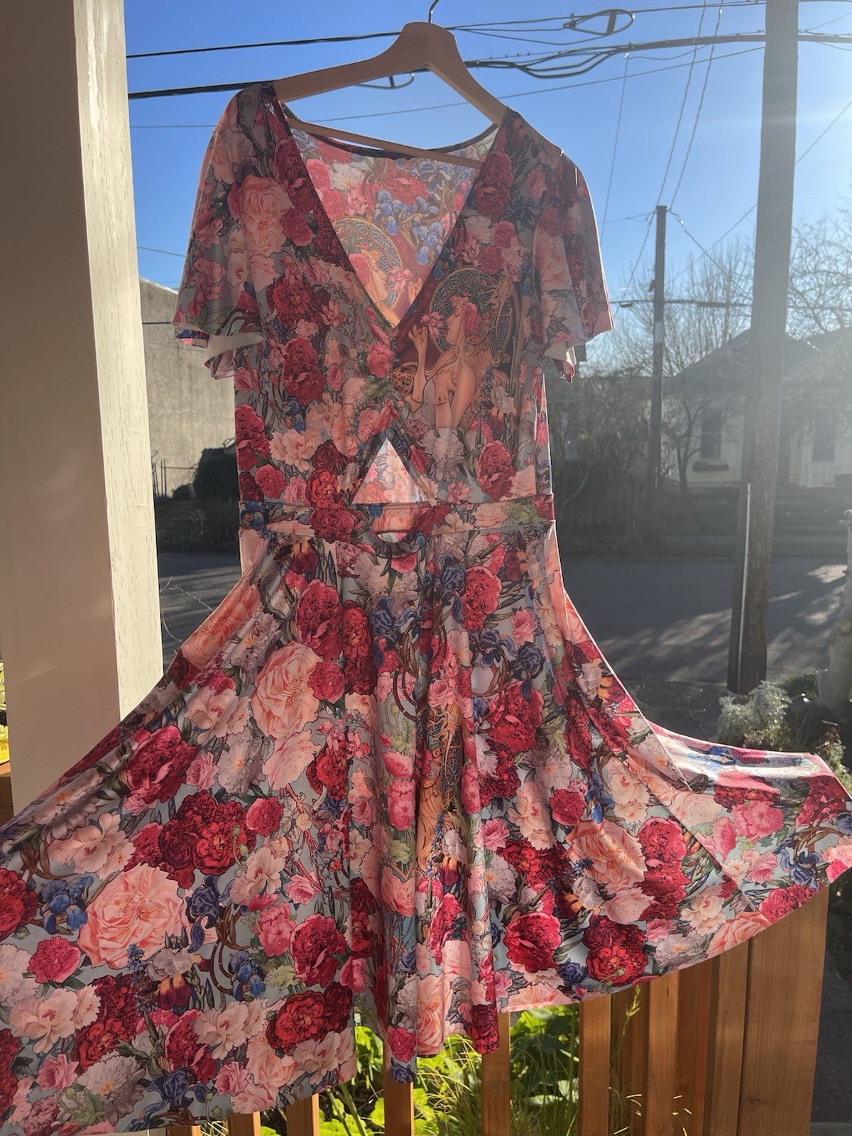 Black Milk Fragrance of Violets Rio (Mucha inspired) Dress – LIMITED ed, size L