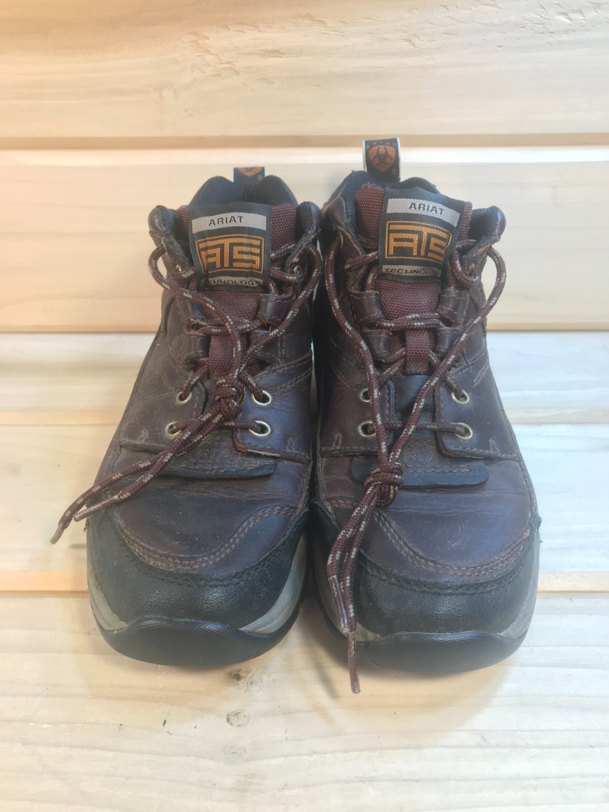 Ariat ATS Hiking Boots Mid Top Size 7B Leather Rubber 10004138