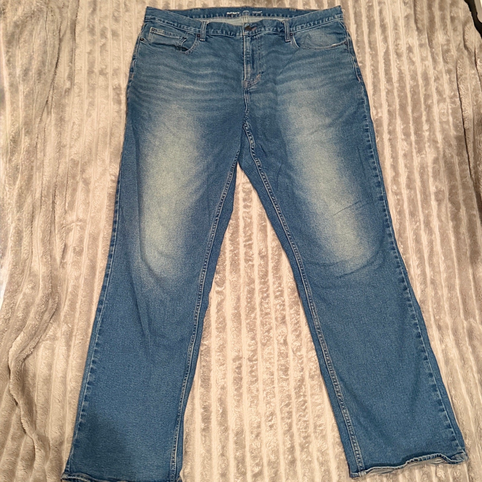 Old Navy Straight Leg Jeans Men’s 40×34 Medium Wash Denim Blue Classic