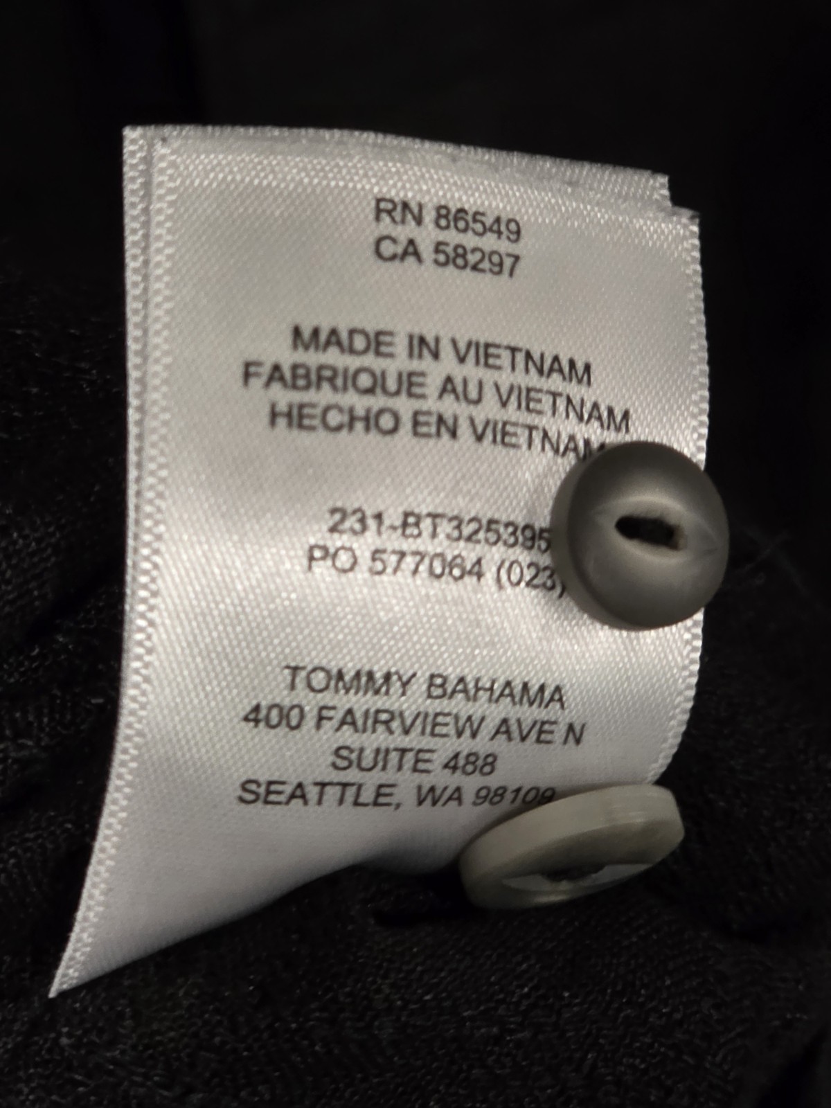 TOMMY BAHAMA Button Front Shirt Men’s 2XLB Black 100% Linen Long Sleeve