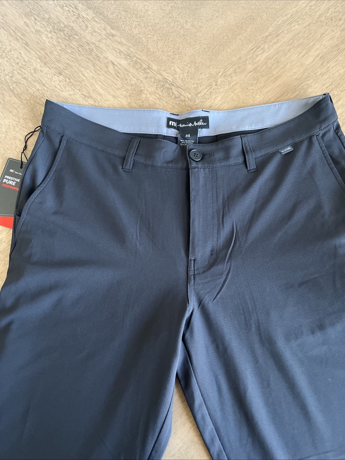 Travis Mathew Pants Mens 34×32 Black Right On Time Performance Stretch Pants
