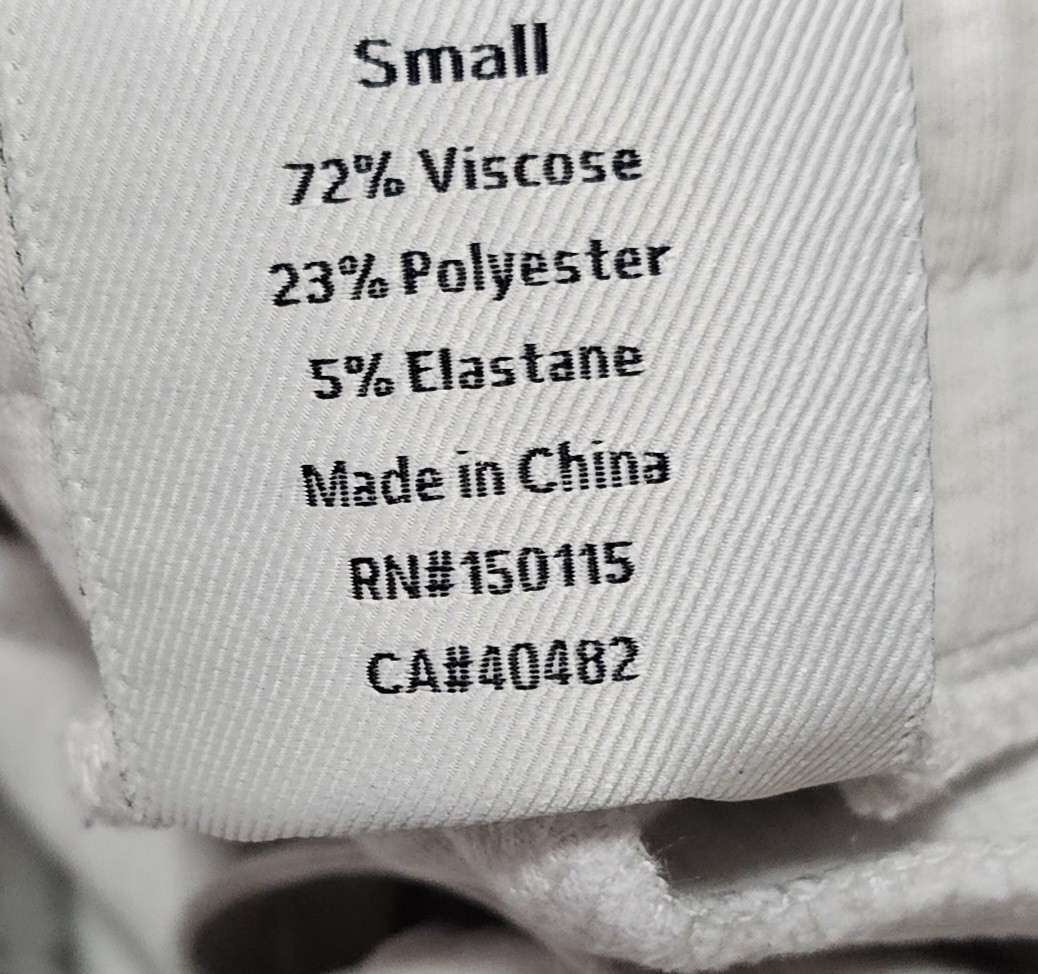 VARLEY The Slim Cuff Doublesoft Jogger Pant 27.5″ in Ivory Marl S $128