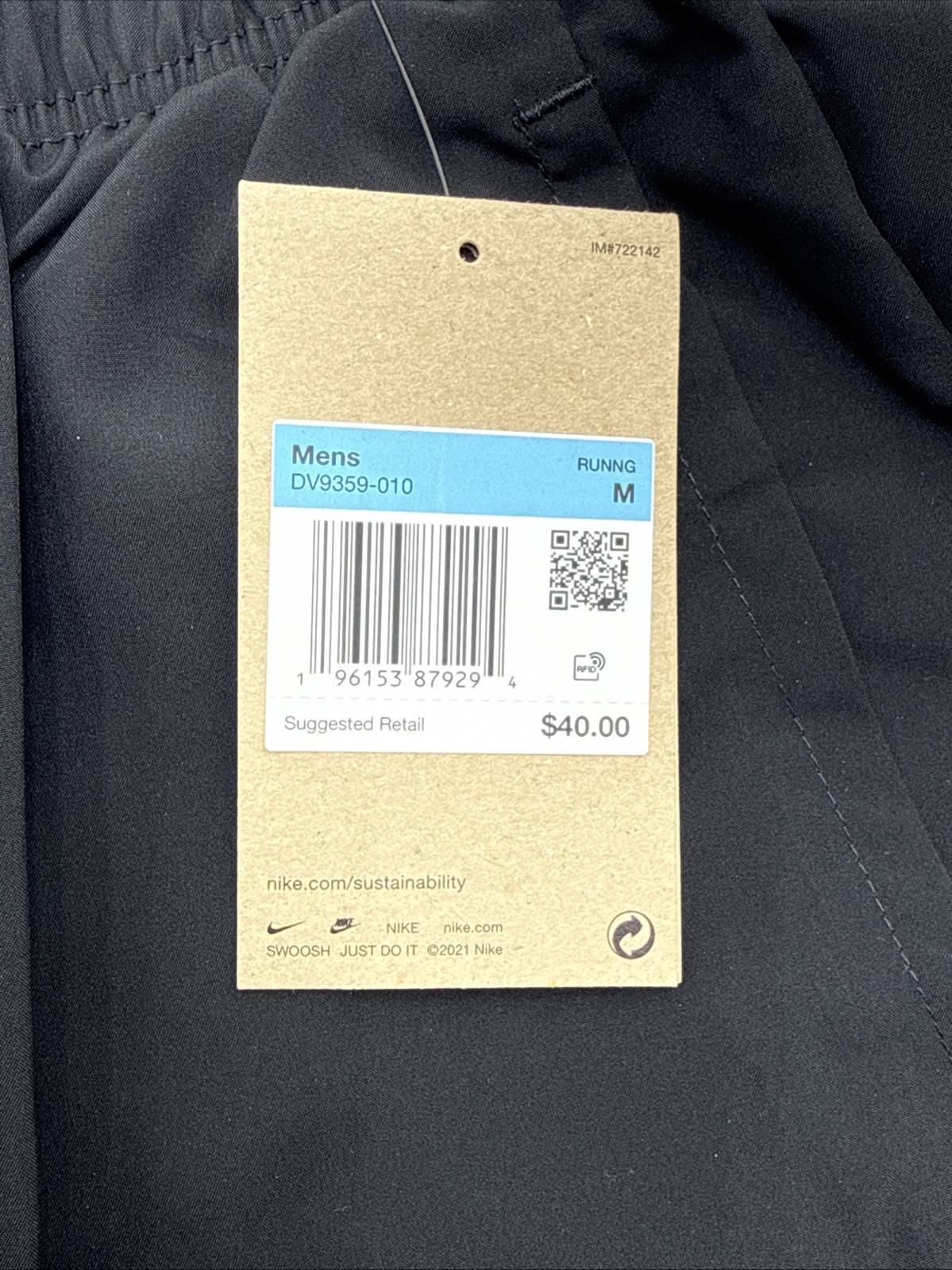 $40 Nike Men’s CHALLENGER 7” SHORT Lined Running Shorts DV9359- Black-Medium-New
