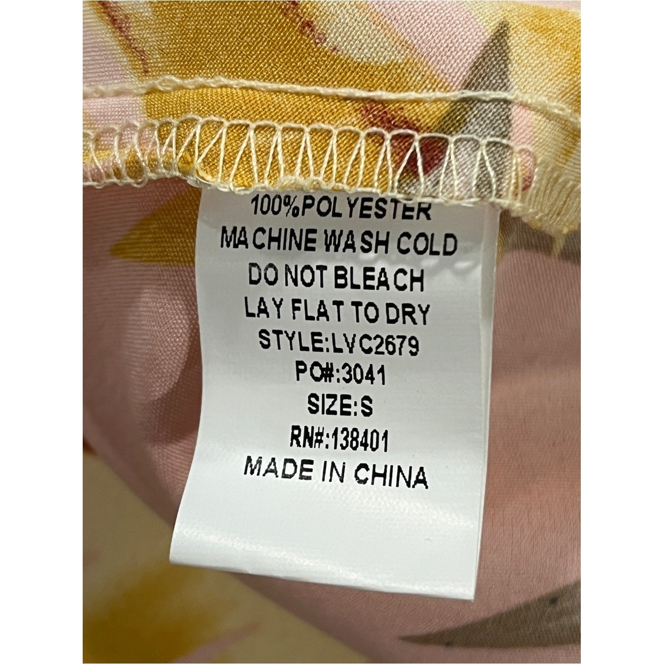 One-Shoulder Pink and Yellow Tropical Maxi Dress