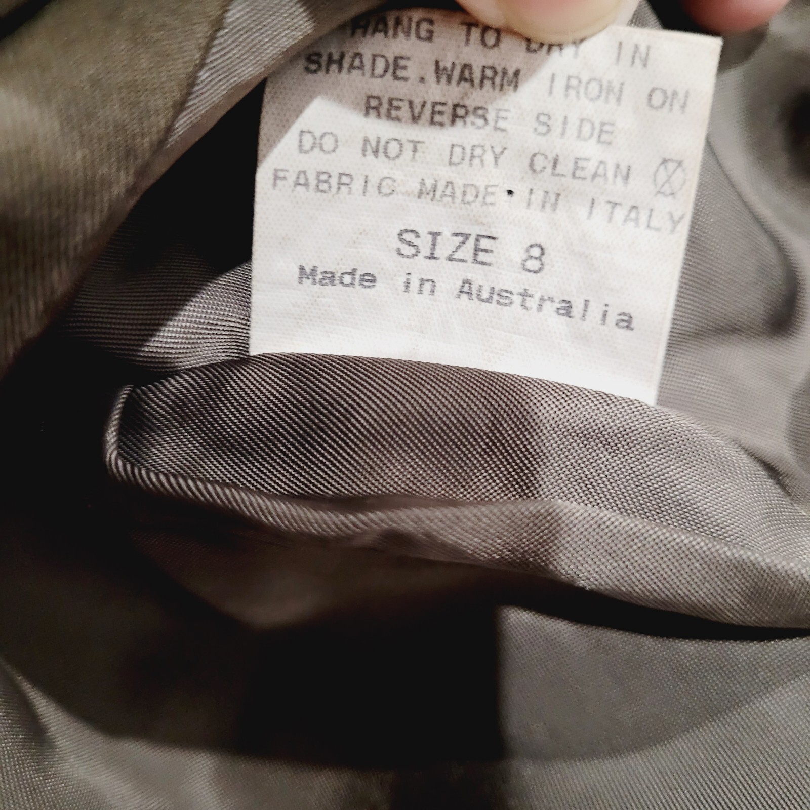 Scanlan & Theodore Womens Jacket AU8 S Italian Fabric 100% Cotton Military