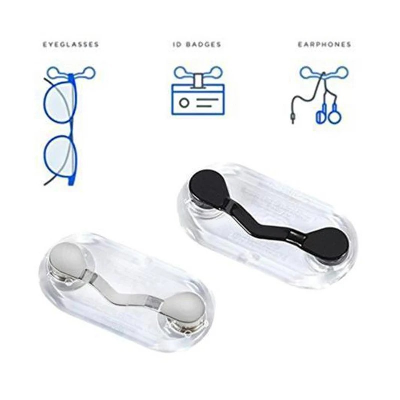 Magnetic Eye Glass Holder Spectacle Sunglasses Clip Badge Hang Magnet Hook Shirt