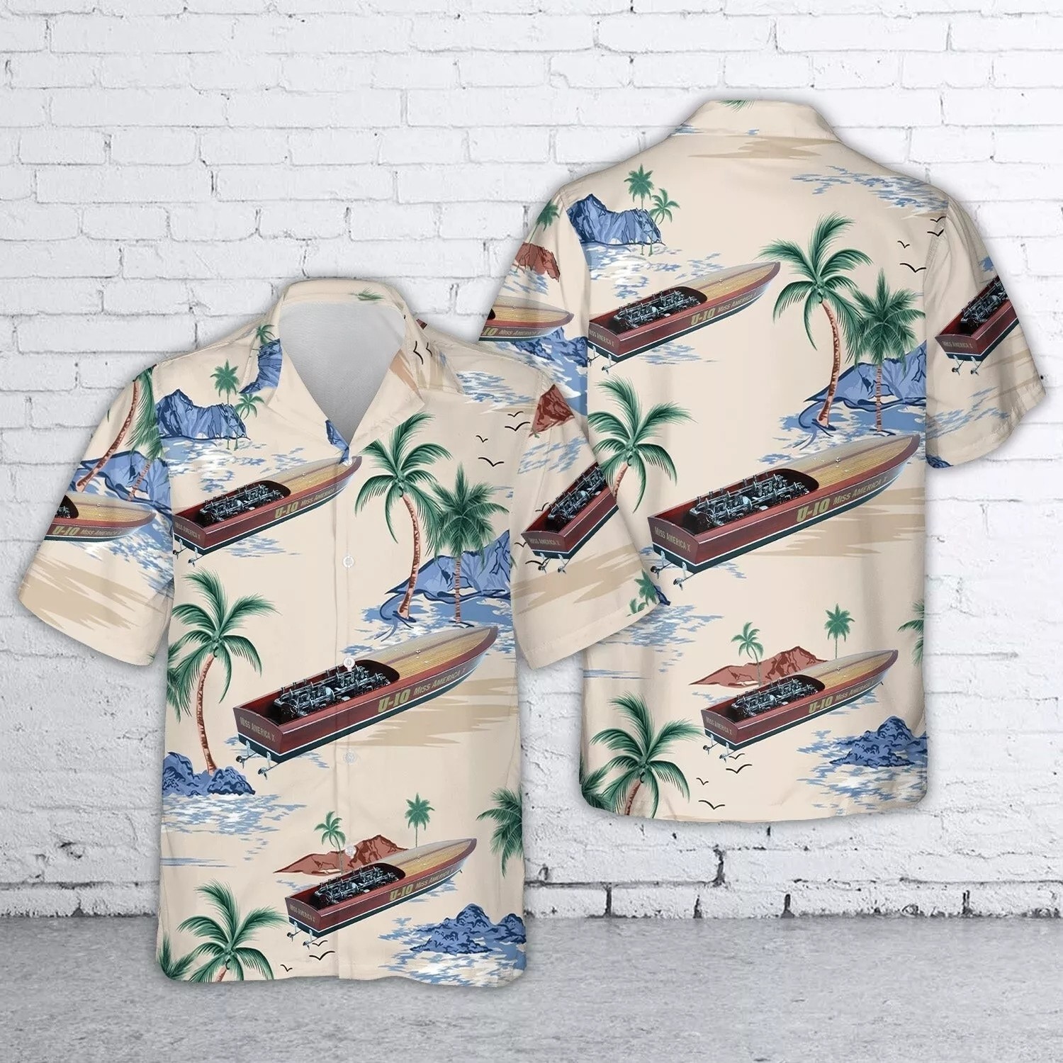 Gar Wood Miss America X U-10 Super Speed Boat Hawaiian Shirt – Unisex Summer Shi