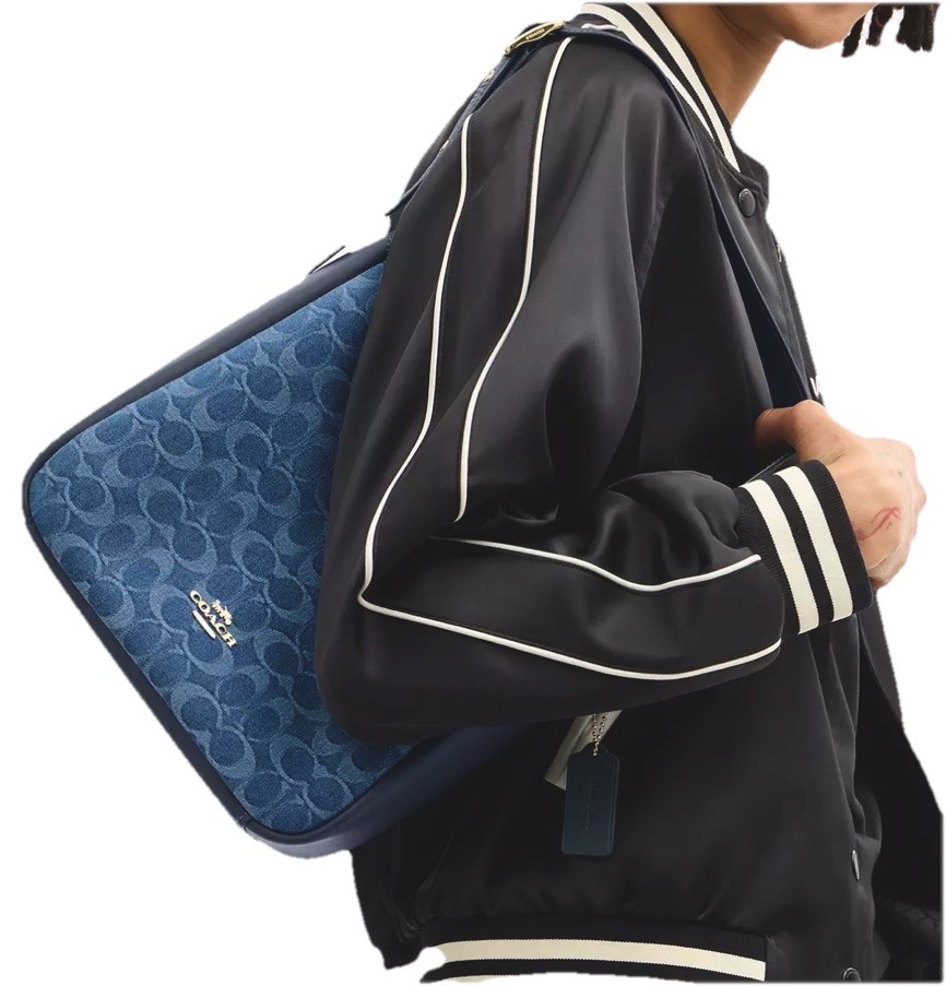 COACH Hadley Convertible Crossbody Shoulder Bag Signature Denim CDB98 Indigo NWT