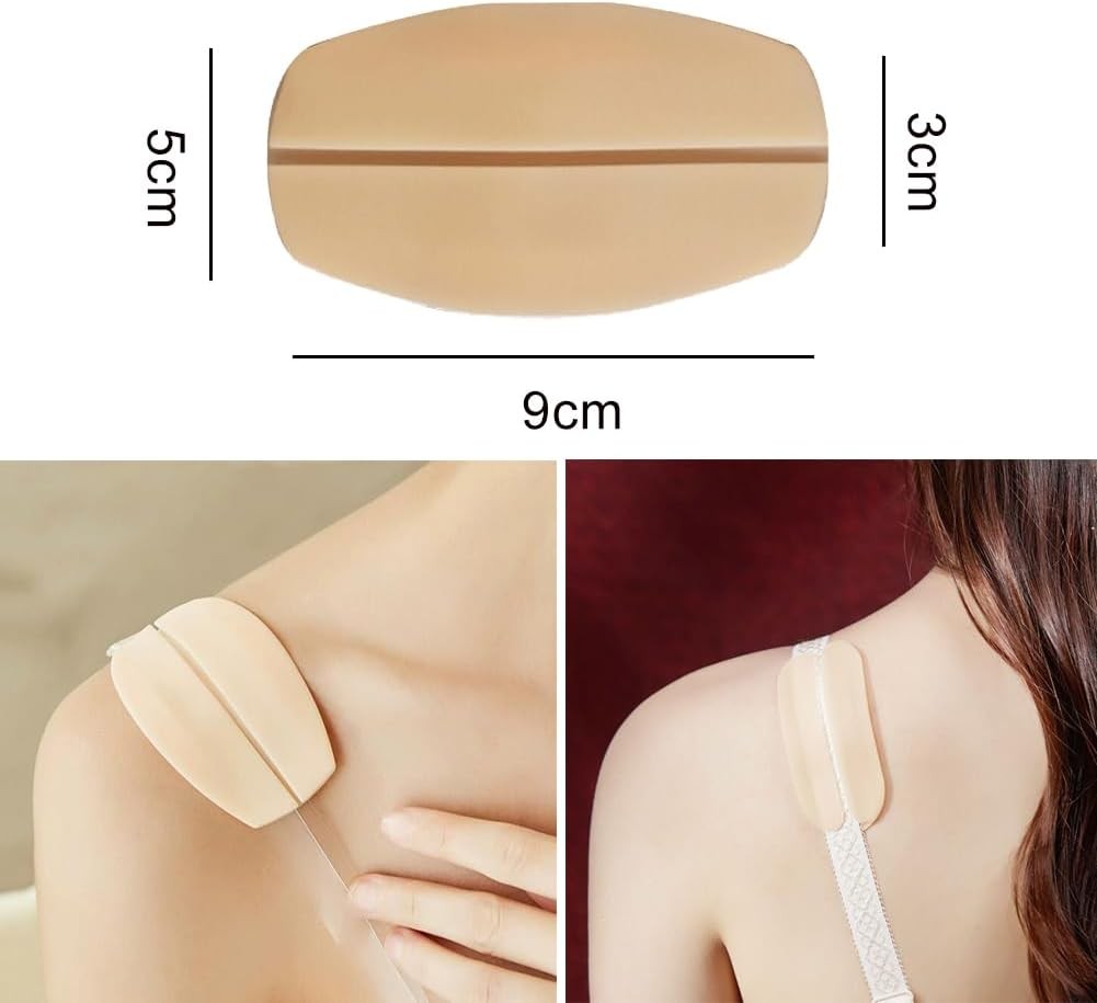 2/6x Bra Strap Pads Silicone Bra Strap Cushions Holders, Slipping Ease Shoulder
