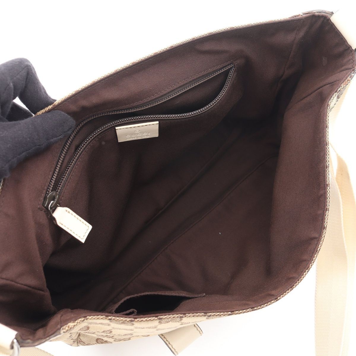 Guccigucci Shoulder bag pochette Beige One Size Used