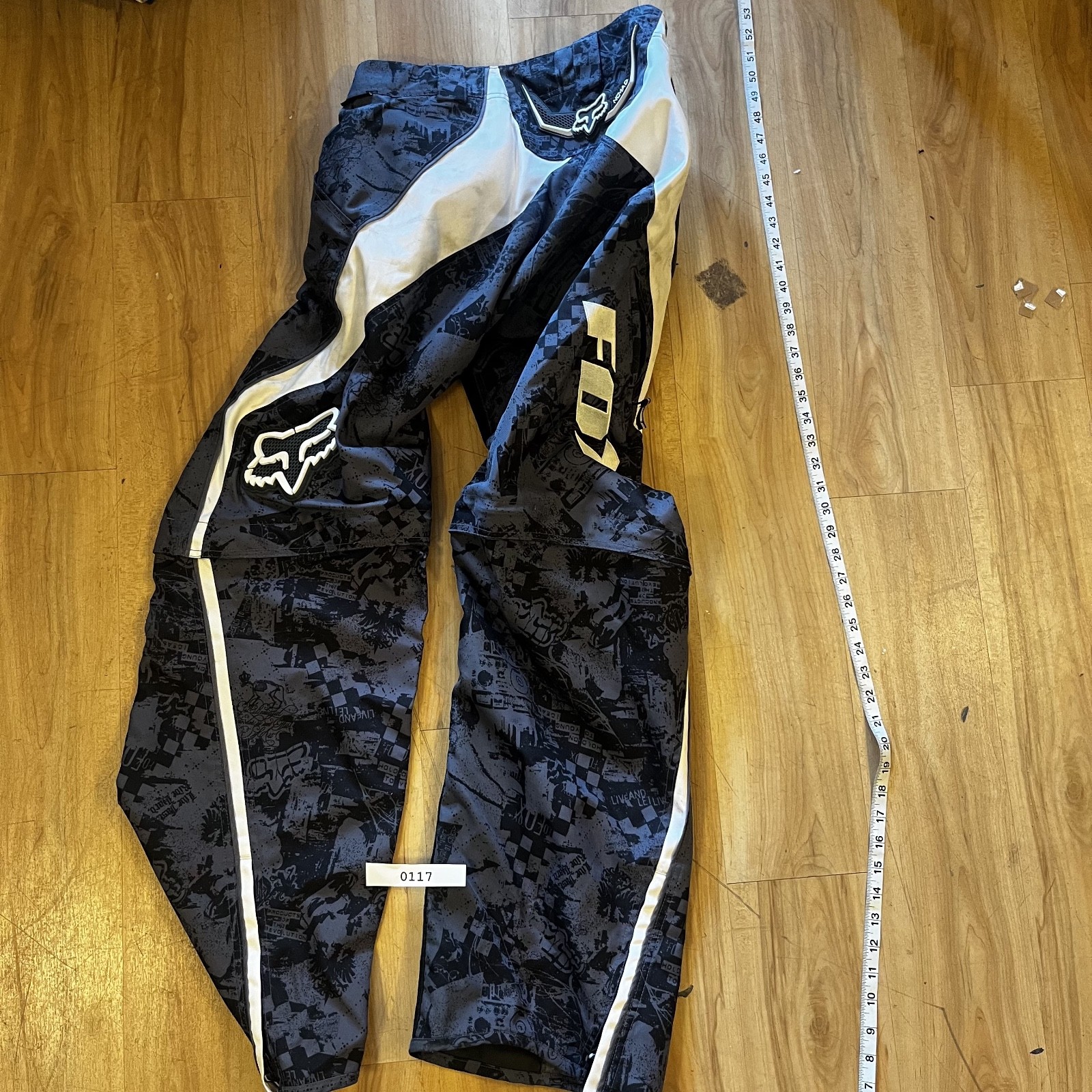 Fox Racing Nomad Pants Motocross Racing Black White Men’s 30 Waist