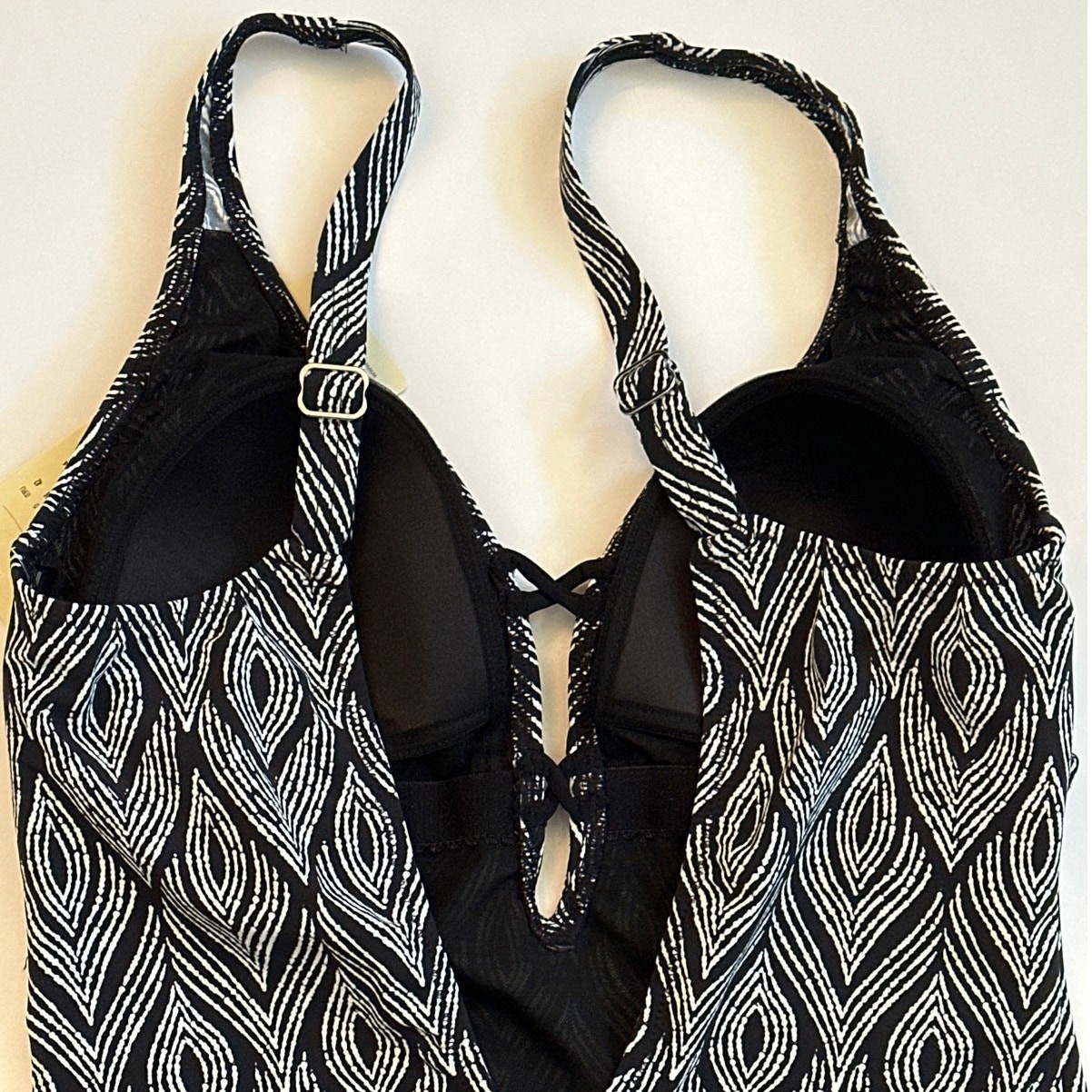 Profile by Gottex “Plume” V‑Neck Deep Plunge One Piece Swimsuit E25112074 Black