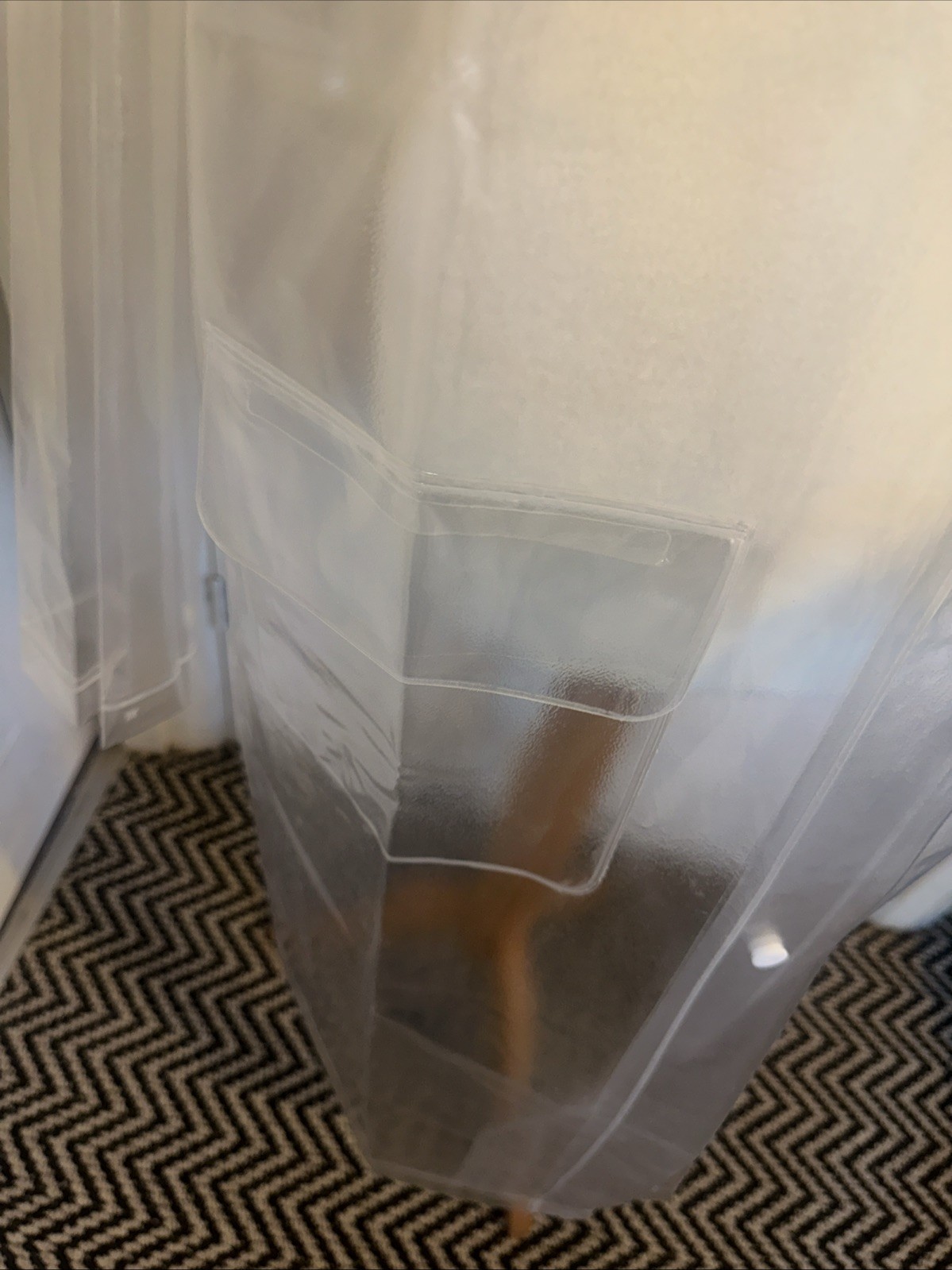 Erotic Waterproof PVC Plastic Vinyl Long Raincoat Mac Fetish SeeThrough 12/14