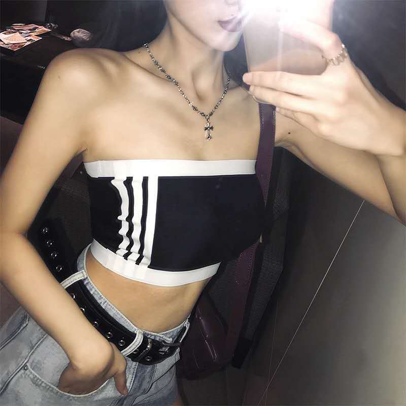 Women Tube Top Bra Seamless Bandeau Strapless Bralette Stretch Solid Intimates