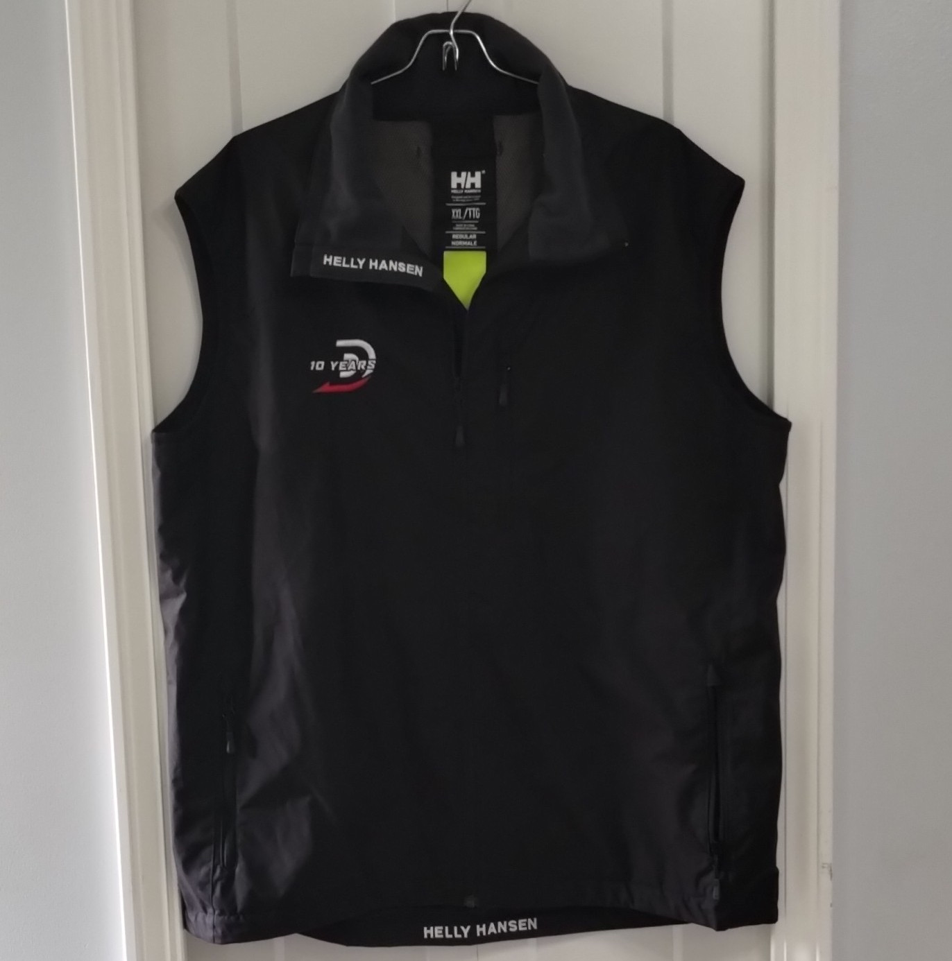 Helly Hansen Men’s Black Full Zip Vest w/ Zipped Pockets Stand-Up Collar XXL