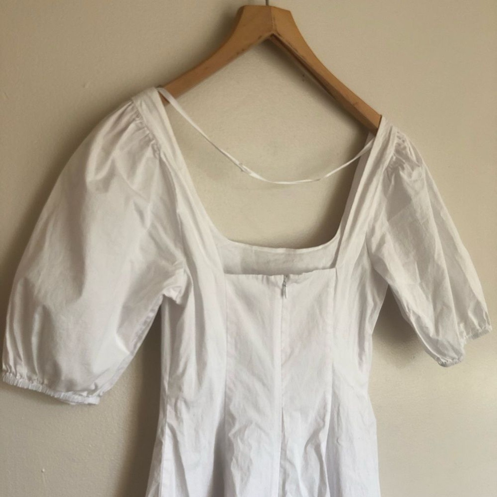 Staud Laelia Cotton Poplin Puff Sleeve Mini Dress size 4