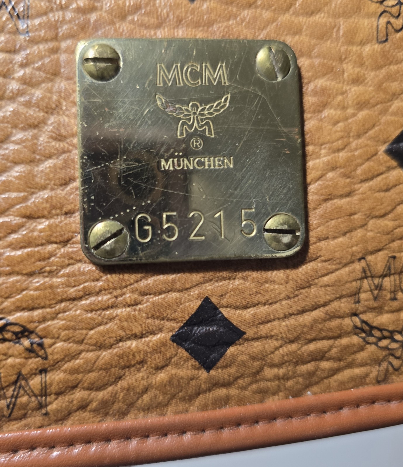 Vintage MCM Munchen Crossbody Bag Shoulder Leather Handmade in West Germany