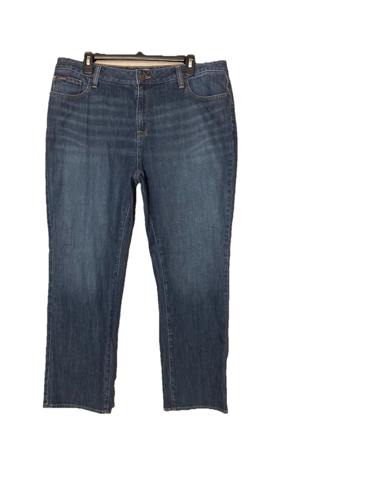 LL Bean Jeans Womens 16 Petite/Blue/Favorite Fit/99% Cotton/1% Spandex/Easy Care