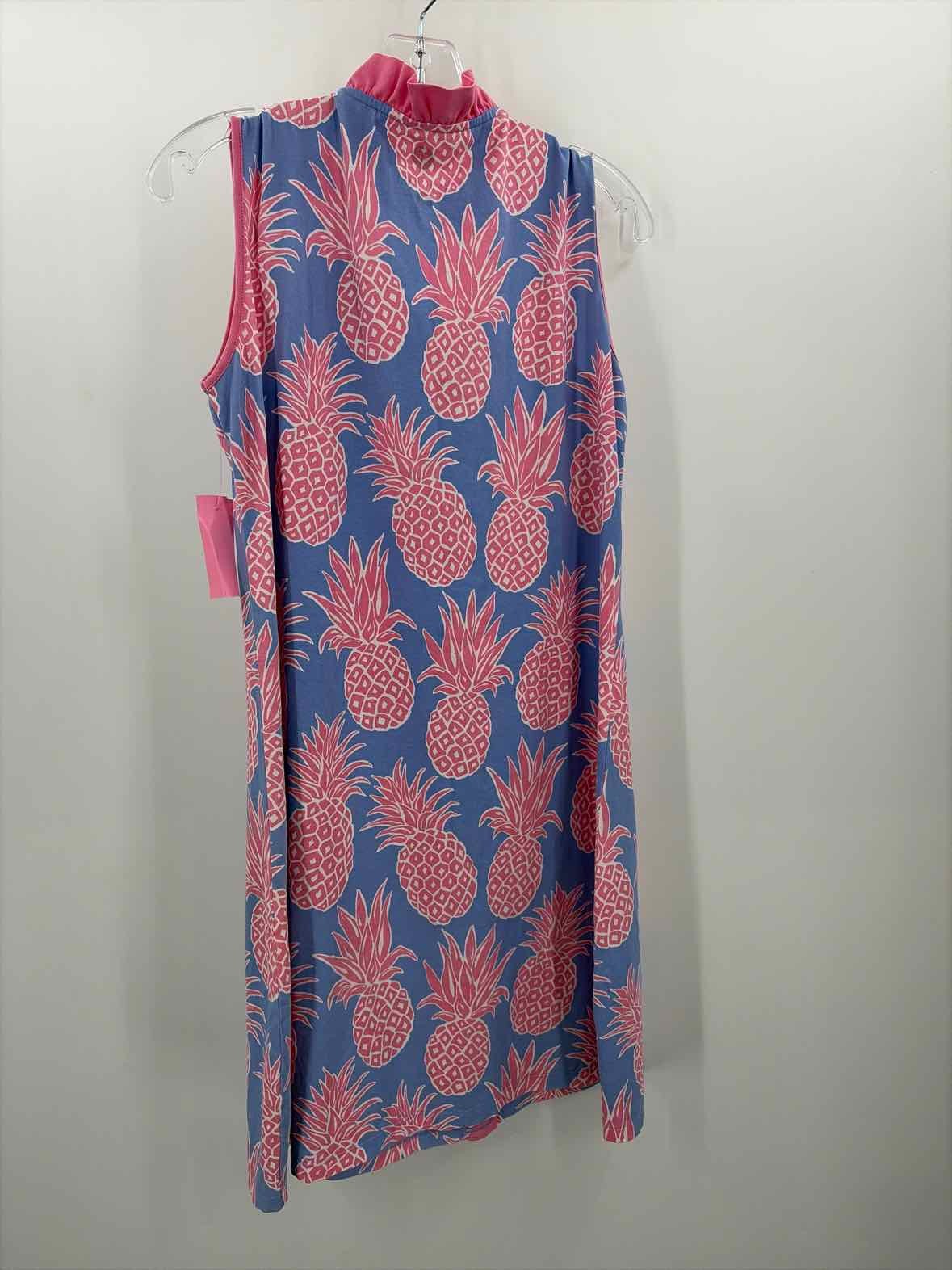 Pre-Owned Ana Clare Blue Size XL Knee Length Sleeveless Dress