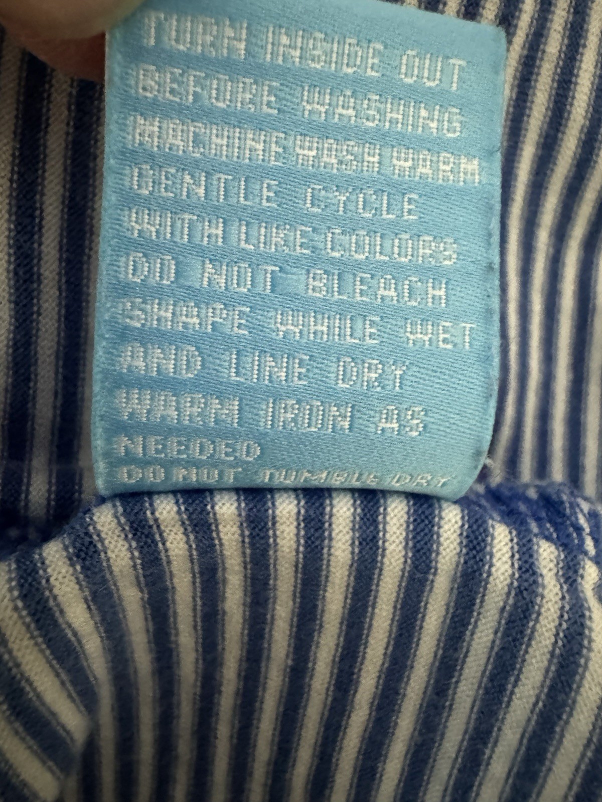 J. McLaughlin Callahan Cotton Polo in Stripe Abyss Blue White Large