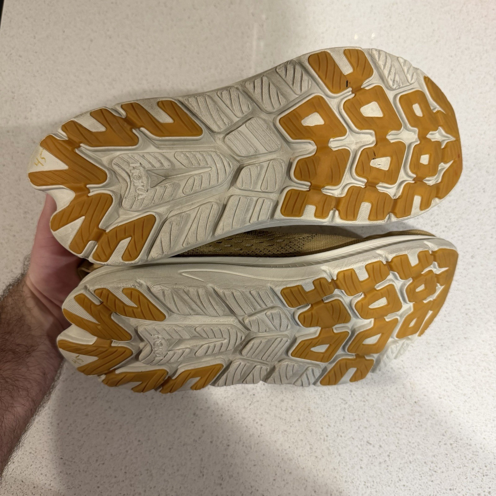 Hoka Kawana 2 Shoes Mens 9D Wheat Oat Milk Athletic running Sneakers