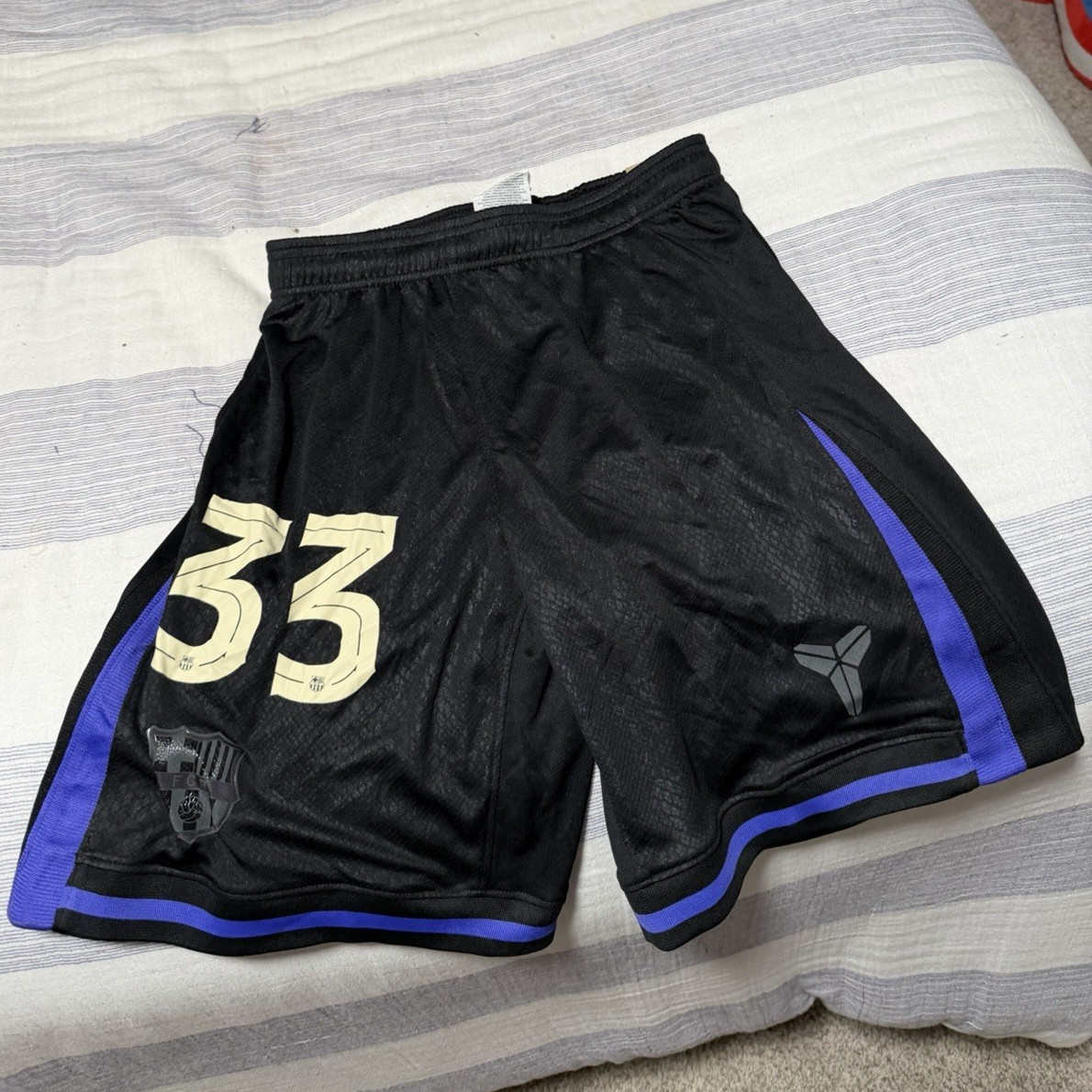 Nike Dri-FIT Barcelona Kobe Soccer Mesh Shorts Men’s S Black. RETAIL 75$!!