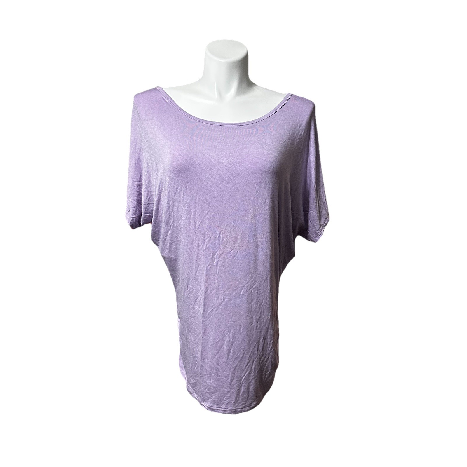 Made By Johnny NWT Women’s XL Shirt Purple Short Sleeve Stylish Trendy Top New