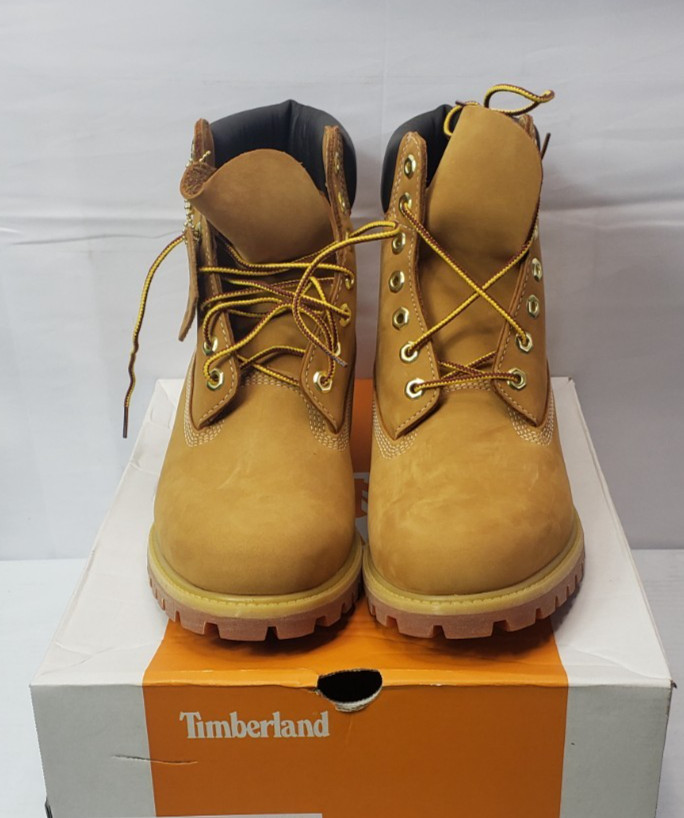 Timberland Premium 6in Waterproof Boot Wheat Nubuck Size 10 W/L *New
