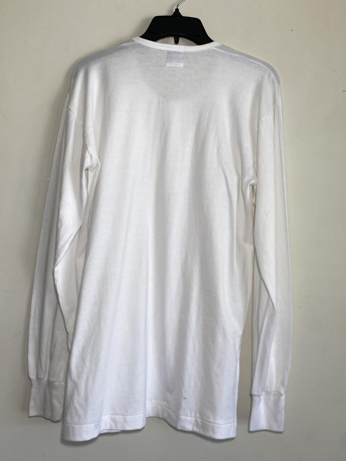 Vintage Race Brand Goldstar White Henley L/S T-Shirt Tee Mens Size 40