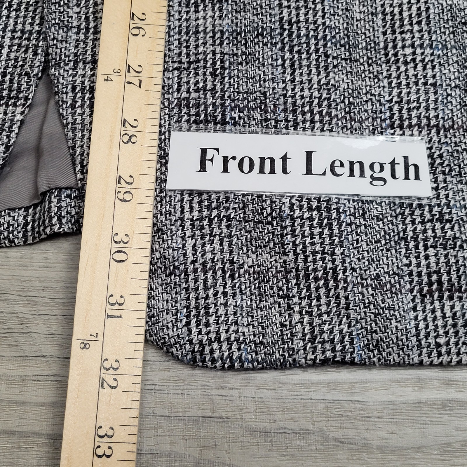 Vintage Ermenegildo Zegna Blazer Mens 46 100% Silk Sport Coat Glen Plaid 1988