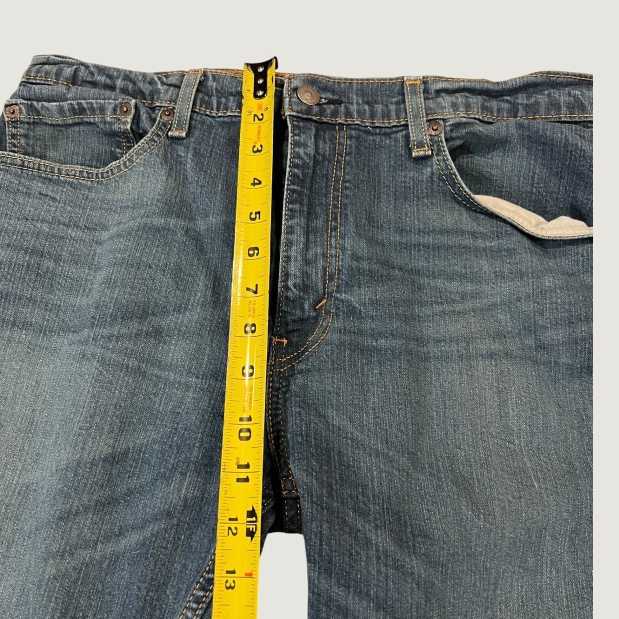 Levis 502 Regular Taper Jeans Mens 34×29 Medium Wash Blue Denim Pants