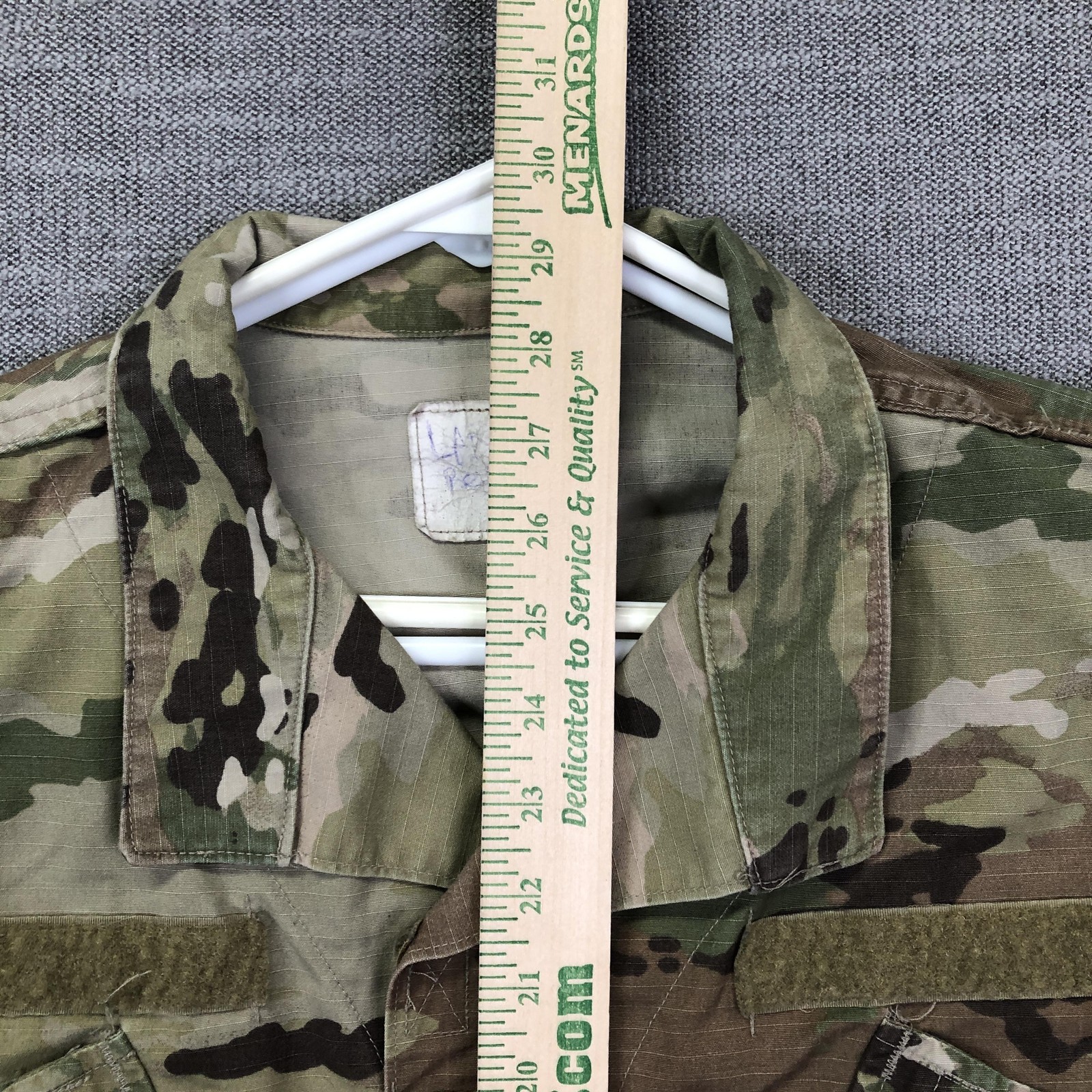 US Army OCP Camo Jacket Mens L Regular ACU Combat Uniform Insect Shield