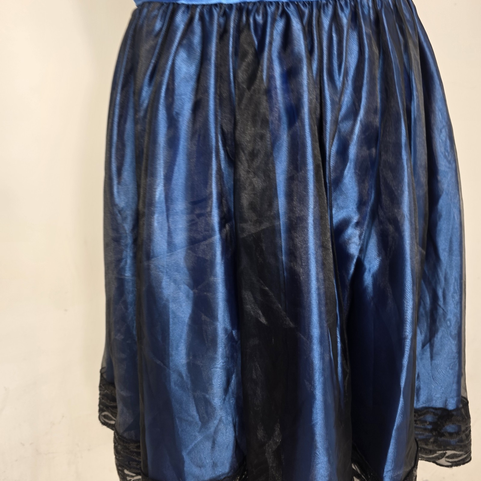 Ruby Prom Strapless Blue Black Sequin Party Dress UK 12 14 Prom Cocktail