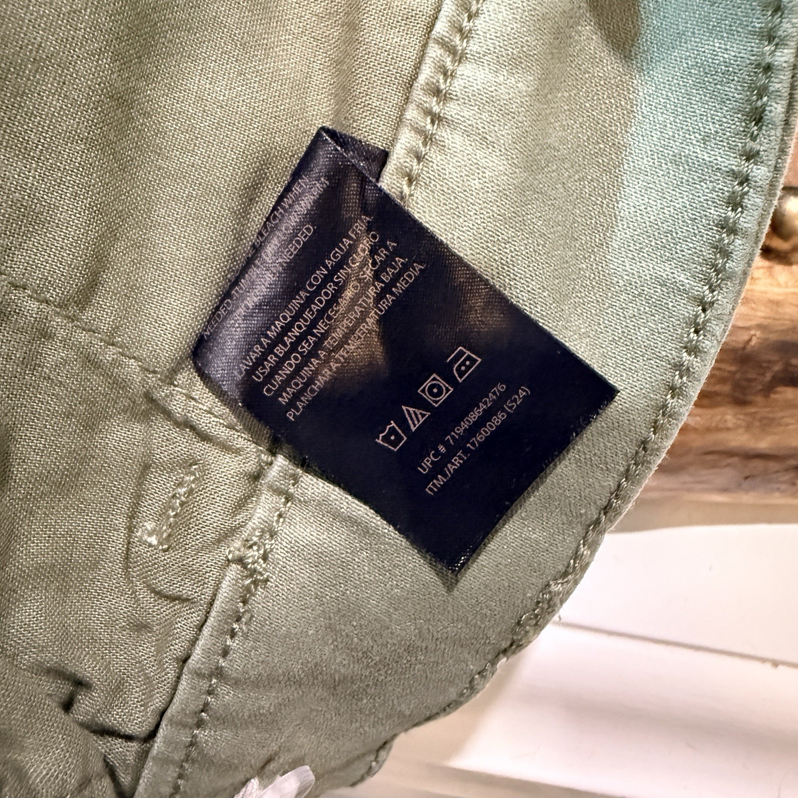 NWT Banana Republic Woman’s Organic Cotton Stretch Chino Pants Olive Green 14