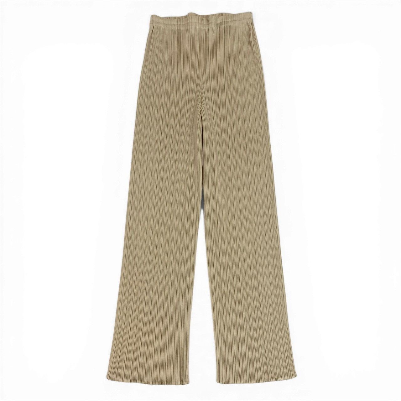 Used Ad12 PLEATS PLEASE Pleated Pants Straight Pants Size 1 Ivory Women’s ta1