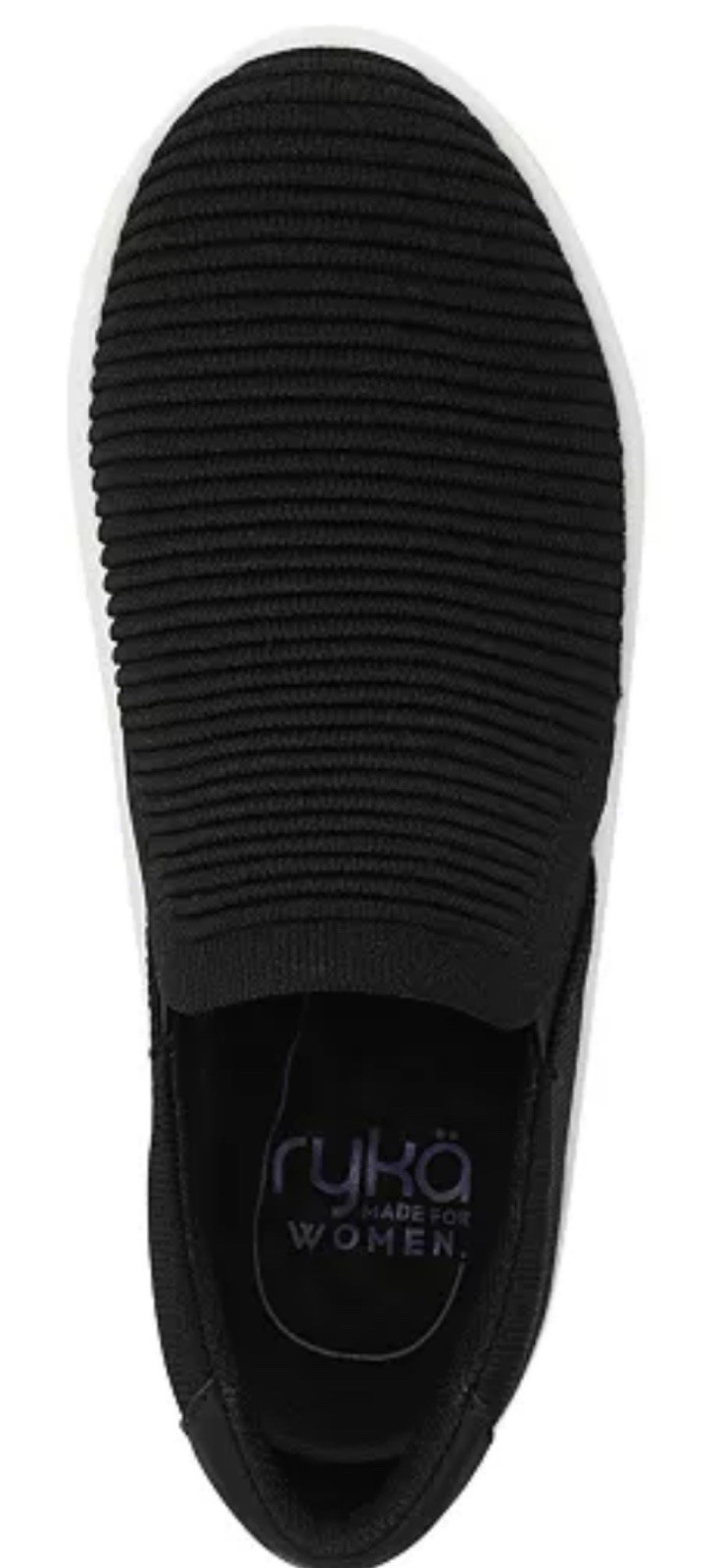 Ryka * Women’s Viv Ease Knit Court Inspired Slip On Sneakers Size 8.5W