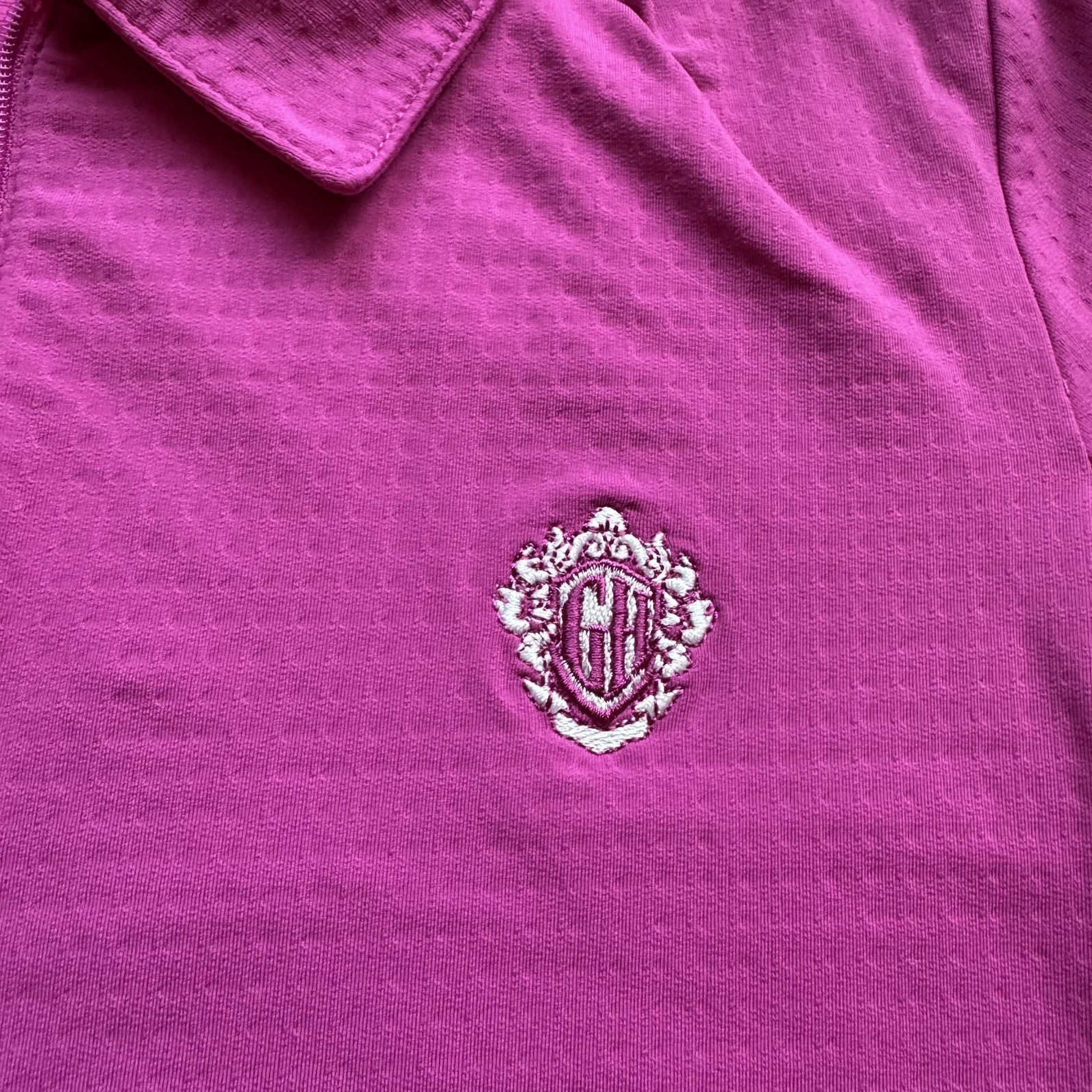 IBKUL 1/4 Zip Adjustable Length Long Sleeve Polo M UPF 50 Tennis Pickleball Golf