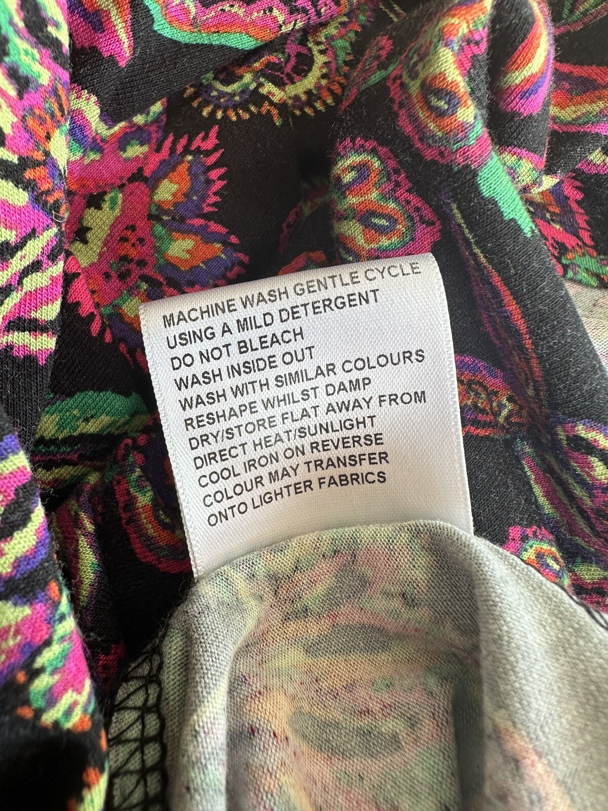 East Paisley Print Front Knot Dress Uk 14