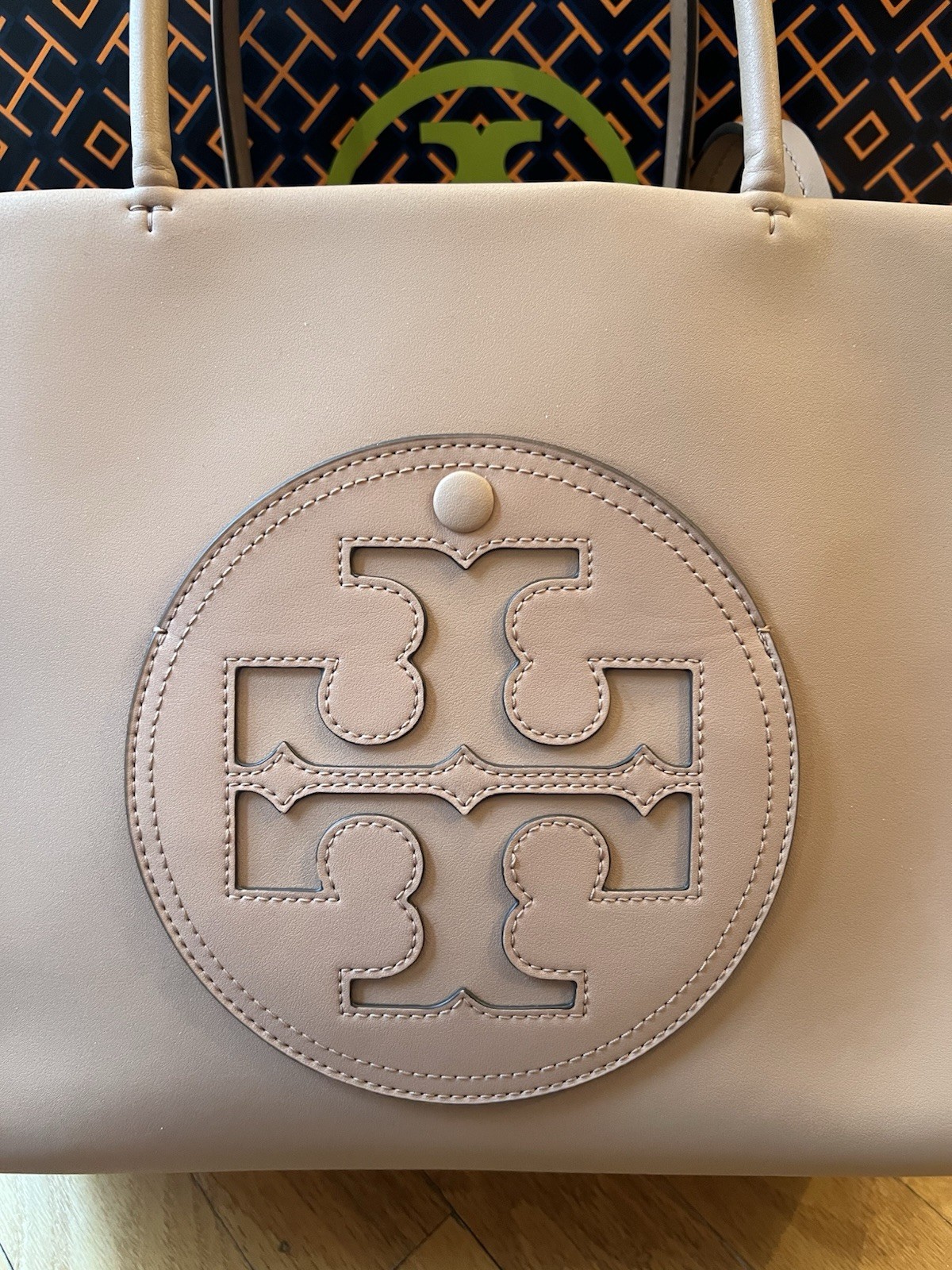 Tory Burch Light Sand Tan Small Ella Bio Tote