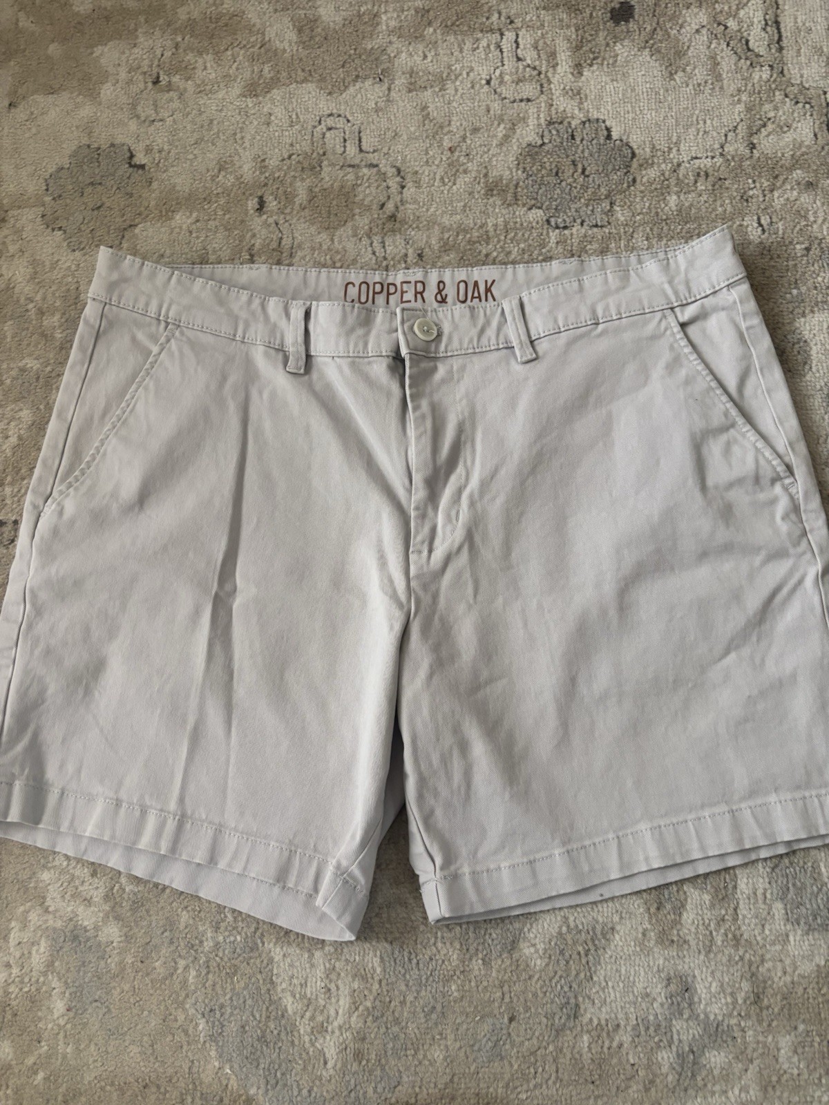 Copper and Oak Men’s Khaki Shorts 38×7 Flex Stretch Hiking Outdoor Casual Work