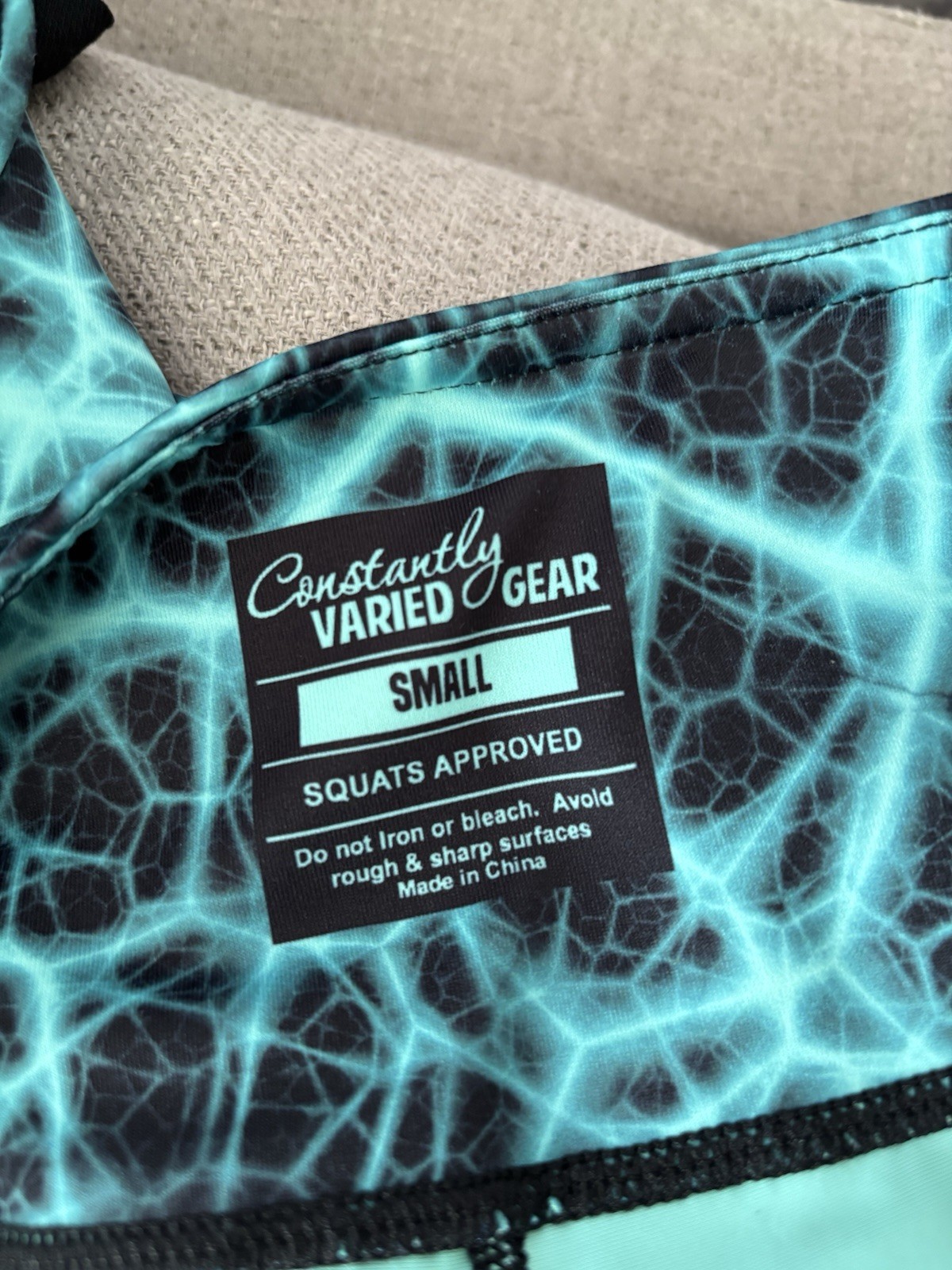 constantly varied gear leggings Electric Teal Black Leggings Women’s S Pockets