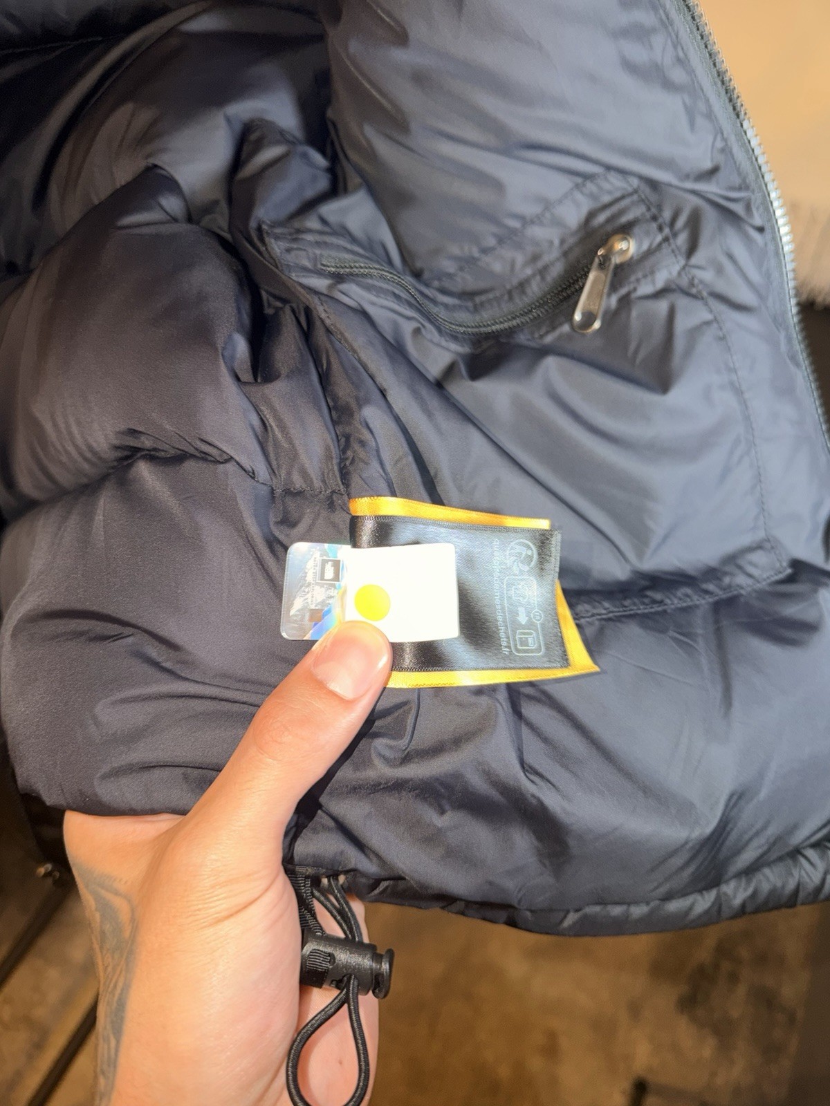 The North Face Black Down Insulated Puffer Vest XS Full Zip Stand-Up Collar