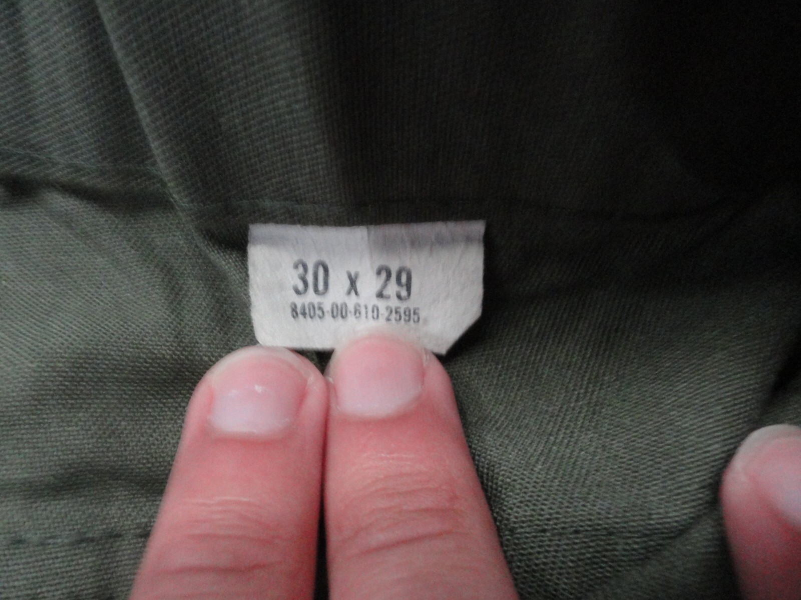 Vintage 80s US Army OG 507 Trousers Utility Pants Military USA Straight Pocket