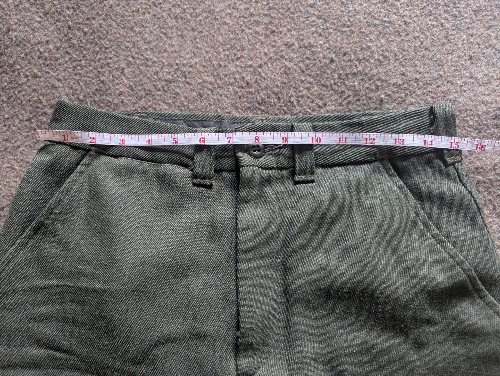 Filson mens heavy wool pants straight cut green 30×29